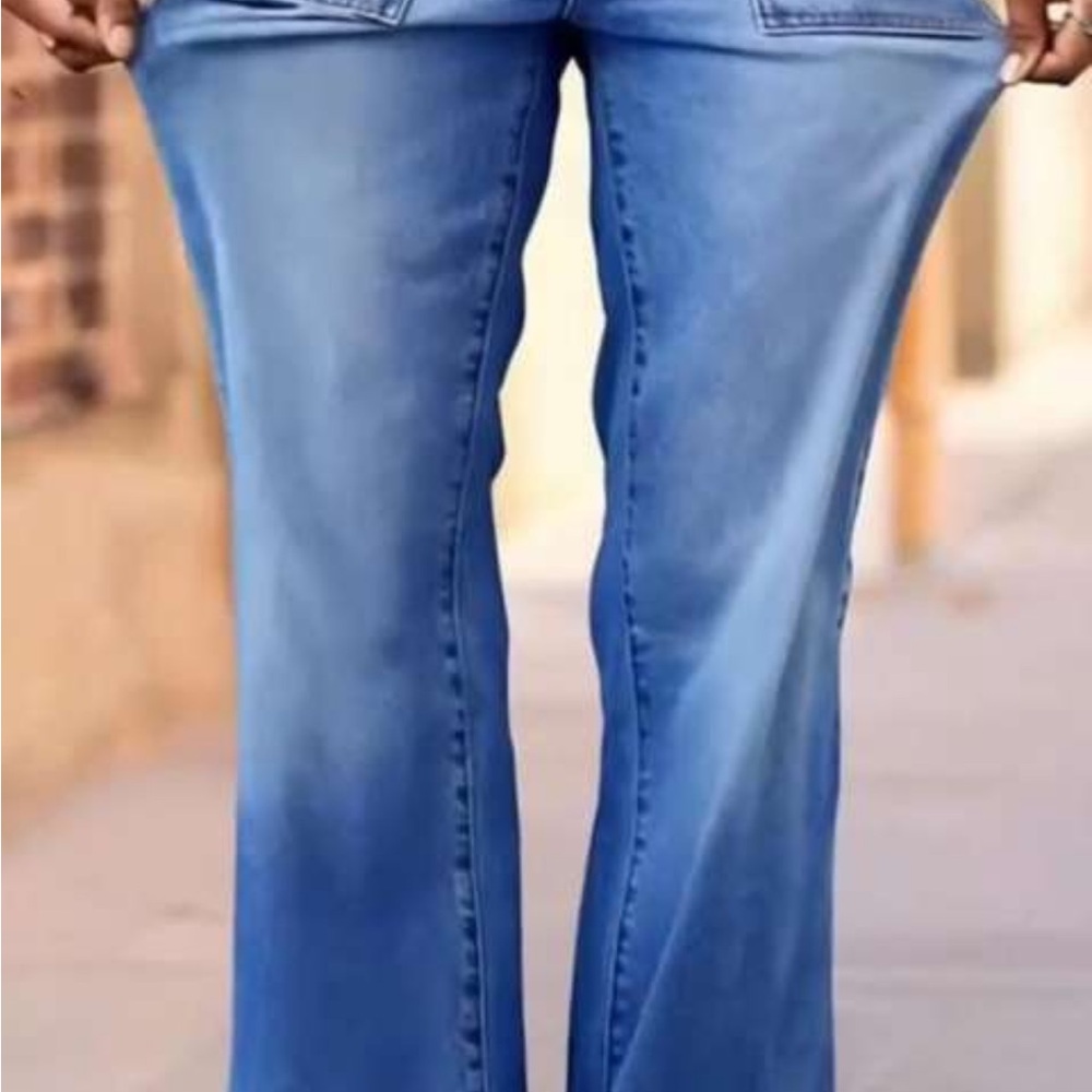 Flamingals Bootcut Lowrise Women's Jeans - Picture 2 of 12